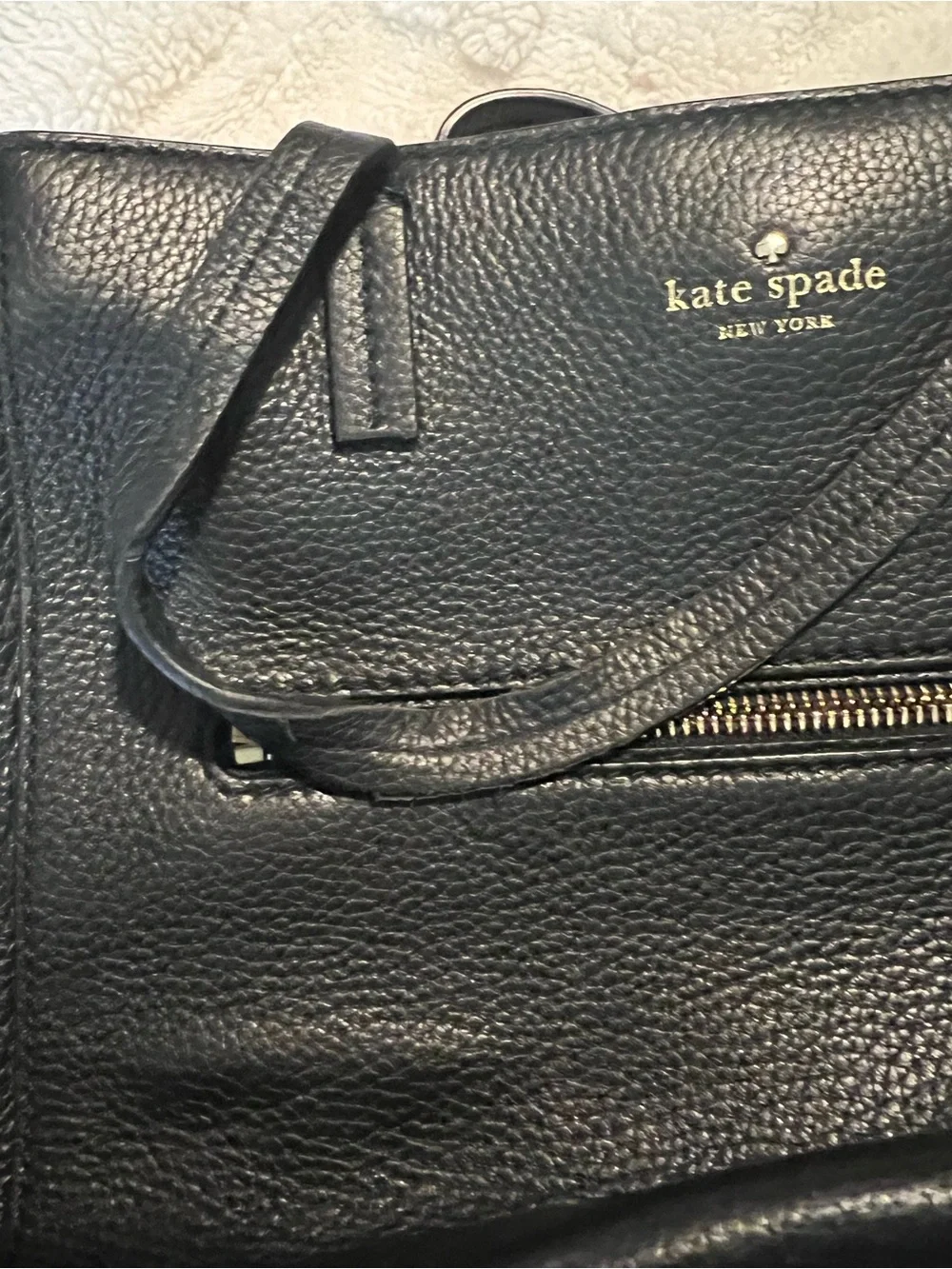 kate spade structured pebbled